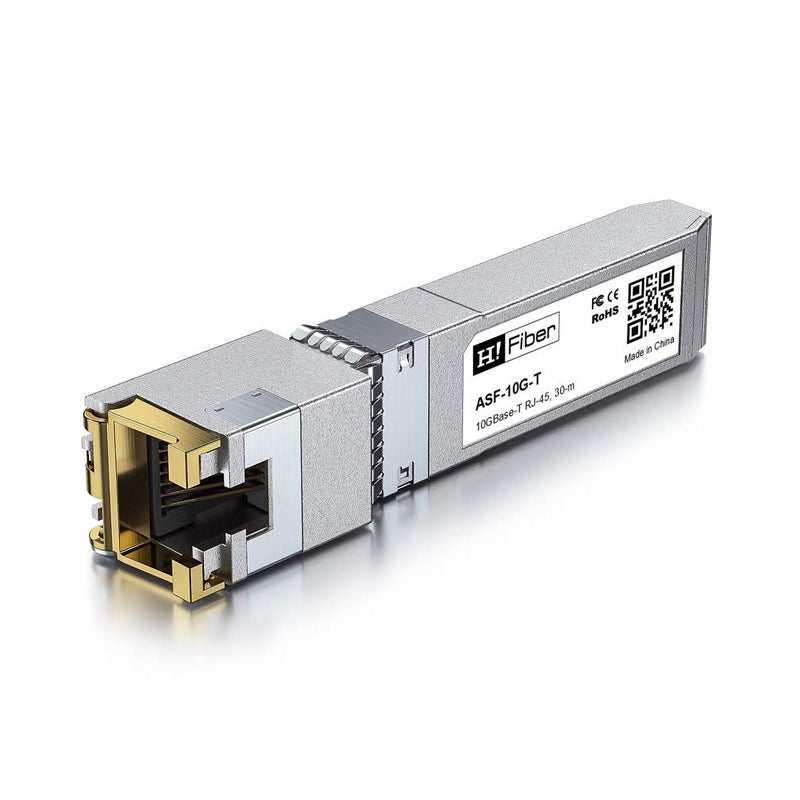 HYFIBER 10Gb SFP+ RJ45 Module, 10Gbase-T Ethernet SFP+ Copper Transceiver Support 10G/5G/2.5G/1.25G, Compatible with Cisco SFP-10G-T-S,Ubiquiti UF-RJ45-10G, UniFi, TP-Link, Meraki, MikroTik, 30m - Image 3